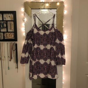 Strappy Pink & Purple Dress